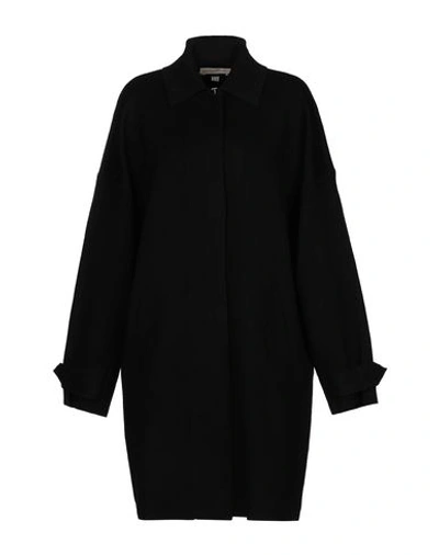 Shop Michael Michael Kors Overcoats In Black
