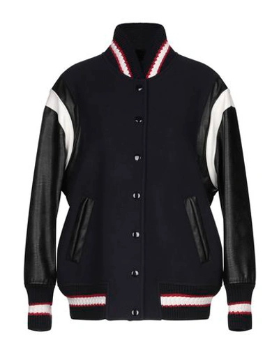 Shop Stella Mccartney Jackets In Dark Blue