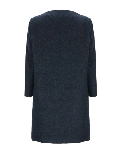 Shop Circolo 1901 Coat In Dark Blue