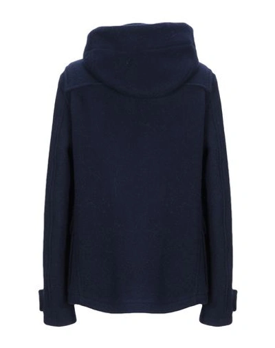 Shop Jw Anderson Coat In Dark Blue