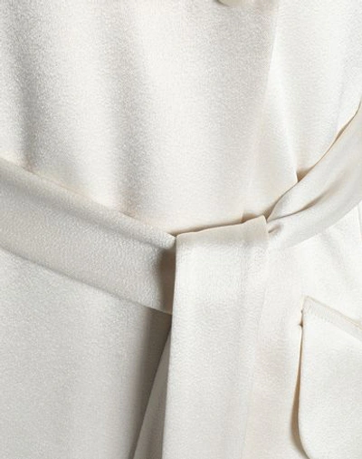 Shop Halston Heritage Full-length Jacket In Ivory