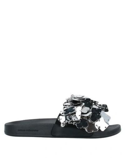 Shop Rabanne Sandals In Silver