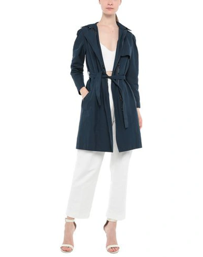 Shop Lanvin Full-length Jacket In Dark Blue