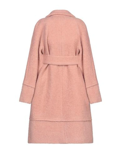Shop Ottod'ame Coat In Pale Pink