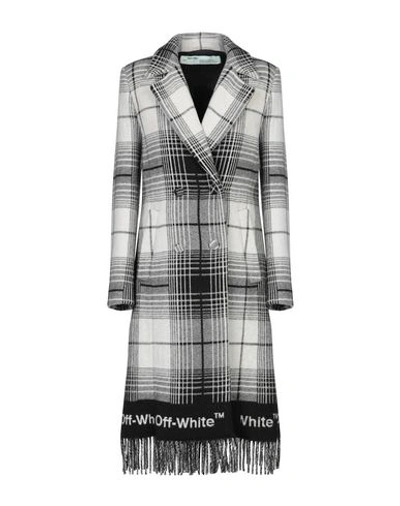 Shop Off-white Coat In Grey