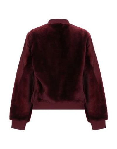 Shop Theory Bomber In Maroon