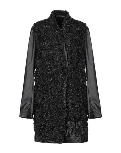 Shop Malloni Full-length Jacket In Black