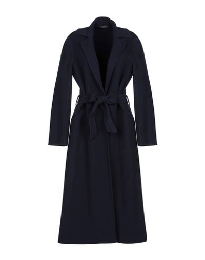 Shop Antonelli Coats In Dark Blue