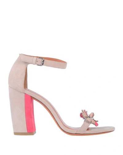 Shop Marc By Marc Jacobs Sandals In Pale Pink