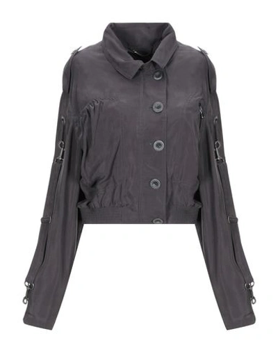 Shop Moschino Bomber In Lead
