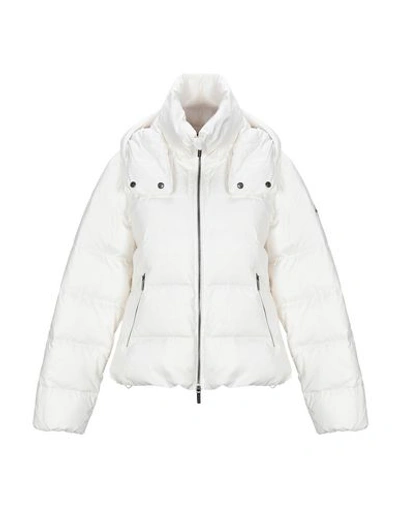Shop Armani Exchange Down Jacket In White
