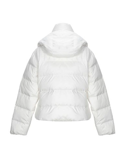 Shop Armani Exchange Down Jacket In White