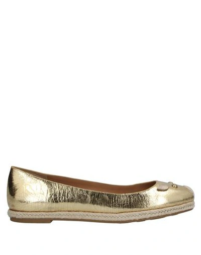 Shop Marc By Marc Jacobs Ballet Flats In Gold