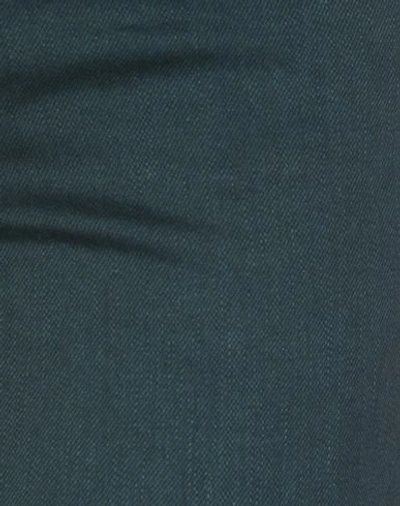 Shop Versace Denim Pants In Dark Green