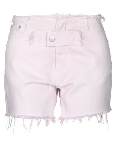 Shop Alyx 1017  9sm Woman Denim Shorts Light Pink Size 26 Cotton
