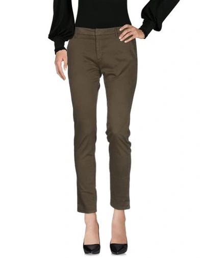 Shop Reiko Casual Pants In Military Green