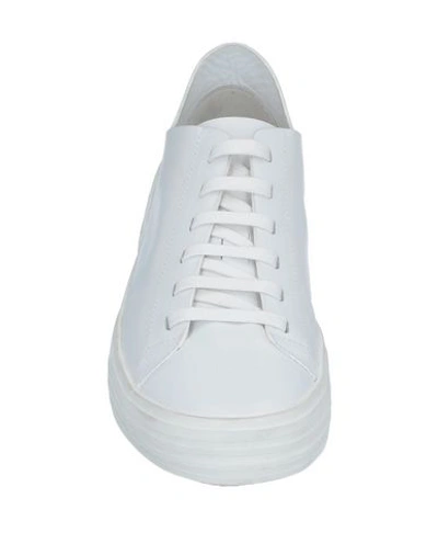 Shop Del Carlo Woman Sneakers White Size 6 Soft Leather
