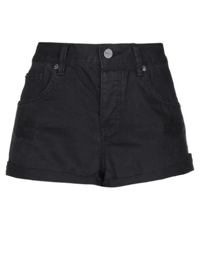 Shop Amuse Society Denim Shorts In Black