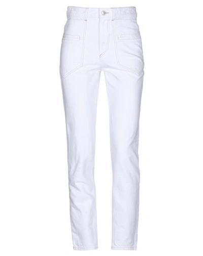 Shop Isabel Marant Denim Pants In White