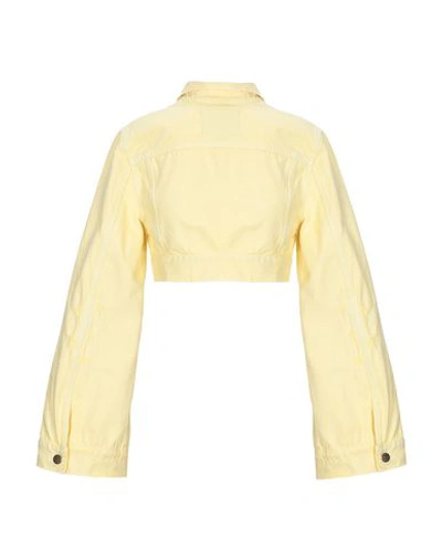 Shop Prps Denim Jacket In Yellow