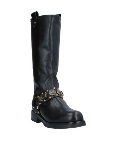 Shop Albano Knee Boots In Black