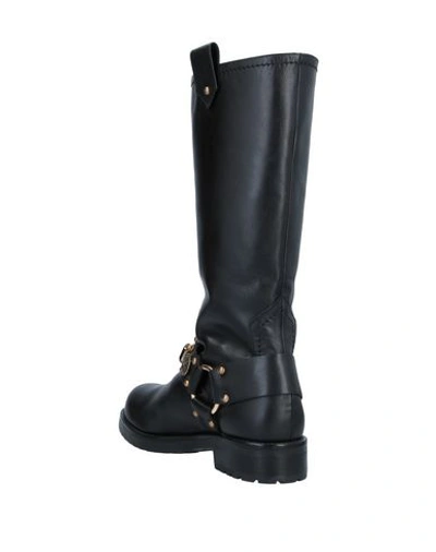 Shop Albano Knee Boots In Black