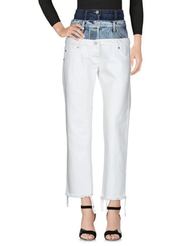Shop Natasha Zinko Jeans In White