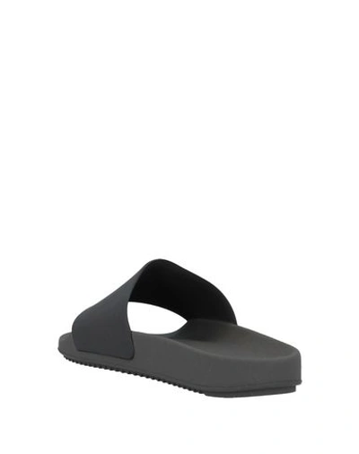 Shop Rick Owens Drkshdw Sandals In Steel Grey