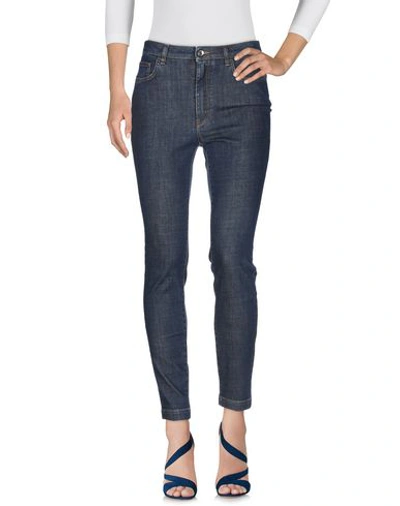 Shop Dolce & Gabbana Woman Denim Pants Blue Size 8 Cotton, Elastane