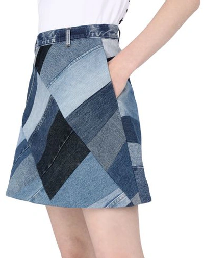 Shop Ksenia Schnaider Denim Skirts In Blue