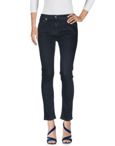 Shop Valentino Woman Denim Pants Blue Size 27 Cotton, Elastomultiester, Elastane