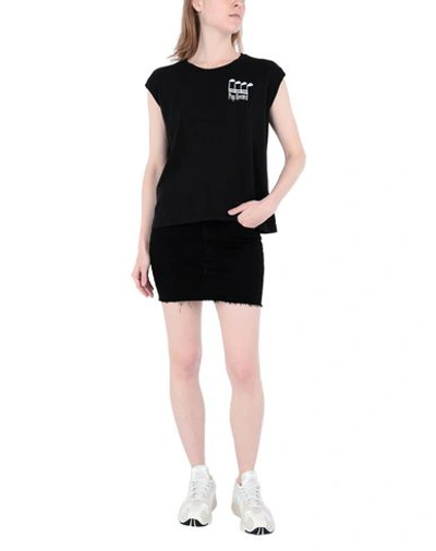 Shop Represent Denim Skirt In Black