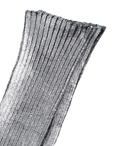 Shop Mm6 Maison Margiela Socks & Tights In Silver