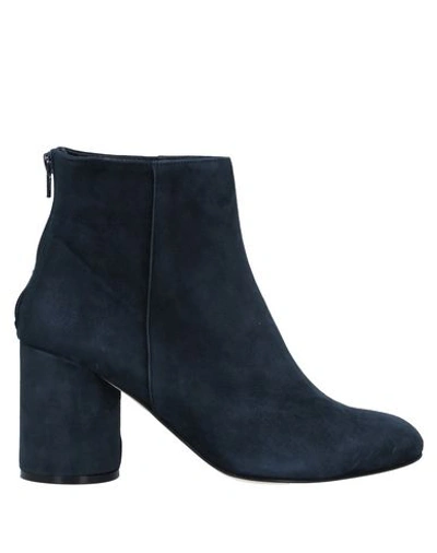 Shop Anna F. Ankle Boot In Dark Blue