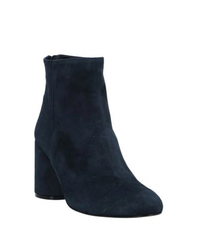 Shop Anna F Ankle Boot In Dark Blue