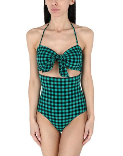 Shop Albertine One-piece Swimsuits In Green
