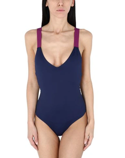 Shop Albertine One-piece Swimsuits In Blue