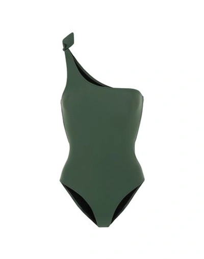 Shop Bower One-piece Swimsuits In Green