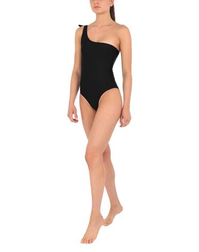 Shop Bower One-piece Swimsuits In Black