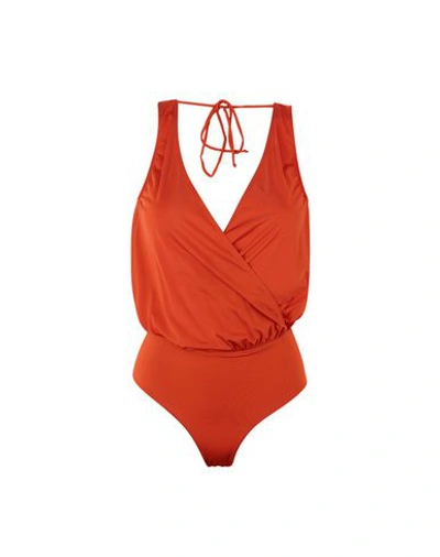 Shop Albertine One-piece Swimsuits In Orange