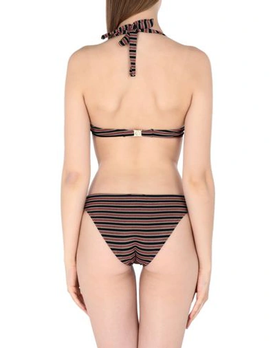 Shop Emporio Armani Ladies Knit Bikini Multifunction Push-up Woman Bikini Black Size Xs Polyamide, Elasta