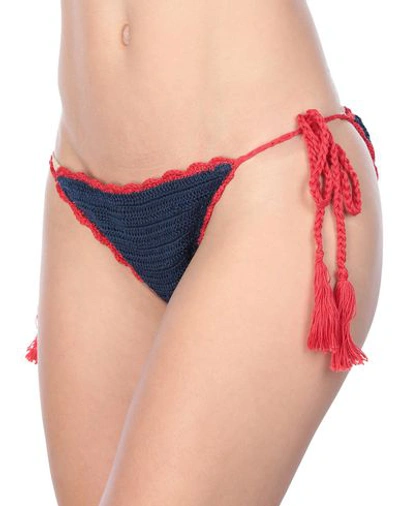 Shop Anna Kosturova Swim Briefs In Dark Blue