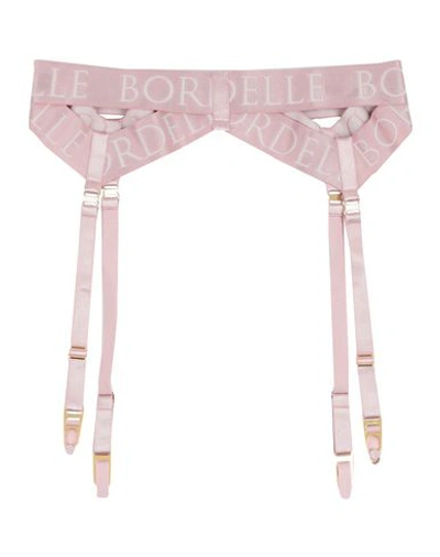 Shop Bordelle Garter Belt In Pink