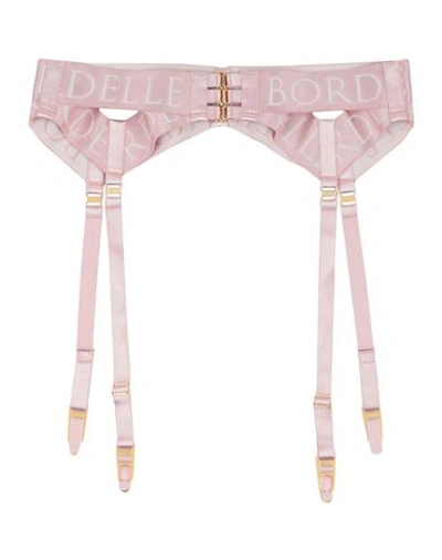 Shop Bordelle Garter Belt In Pink