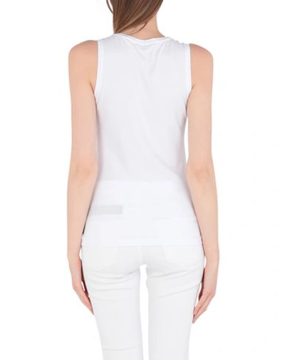 Shop Emporio Armani Tank Top In White