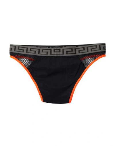 Shop Versace Brief In Black