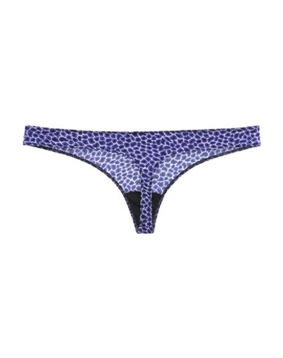 Shop Versace Thongs In Purple