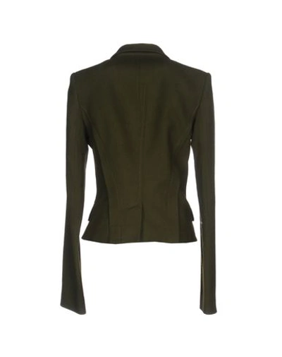 Shop Haider Ackermann Blazer In Military Green