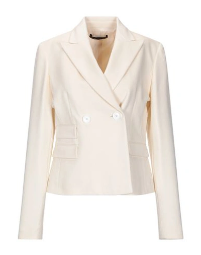 Shop Alessandro Dell'acqua Blazer In Ivory