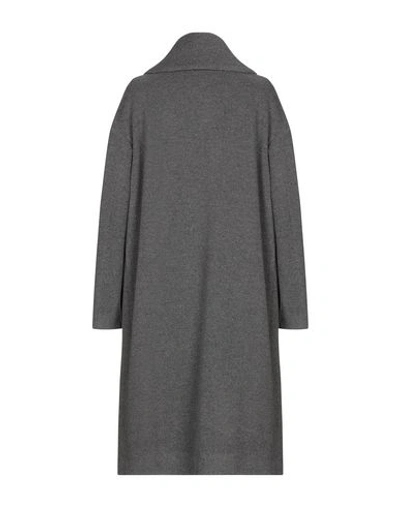 Shop Atos Lombardini Coat In Grey